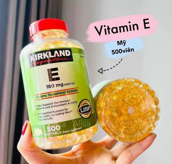 Viên uống vitamin E Kirkland Signature 400IU giúp đẹp da, chống lão hóa loại 500 viên của Mỹ - Home Shop - Mỹ phẩm cao cấp nhập khẩu